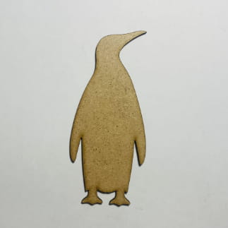 Laser Cut Emperor Penguin Wooden Cutout Unfinished Craft Free Vector