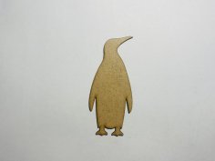 Laser Cut Emperor Penguin Wooden Cutout Unfinished Craft Free Vector