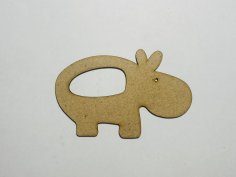 Laser Cut Wood Hippo Cutout Hippo Shape Free Vector