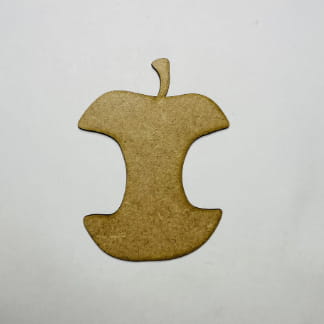 Laser Cut Wood Apple Core Cutout For Crafts Free Vector