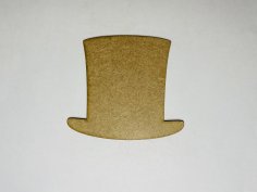 Laser Cut Wood Abraham Lincoln Hat Cutout Shape Free Vector