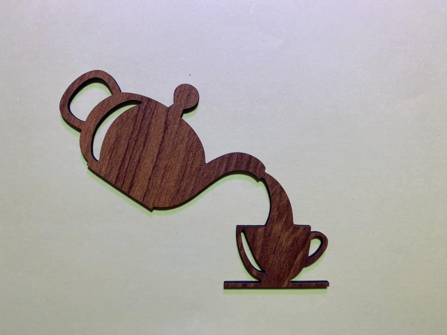 Laser Cut Teapot Tea Cup Kitchen Wall Decor Free Vector