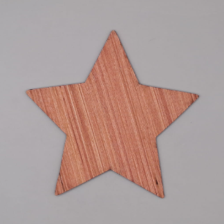 Laser Cut Unfinished Wooden Star Cutout Shape For Crafts Free Vector