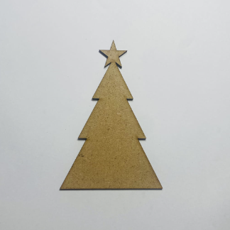 Laser Cut Wooden Triangle Christmas Tree Free Vector