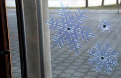 Laser Cut Acrylic Window Snowflakes Free Vector