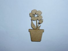 Laser Cut Flower Wood Cutout Unfinished Wood Craft Blank Free Vector