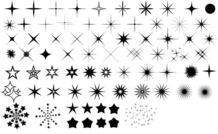Conjunto de vectores de estrellas