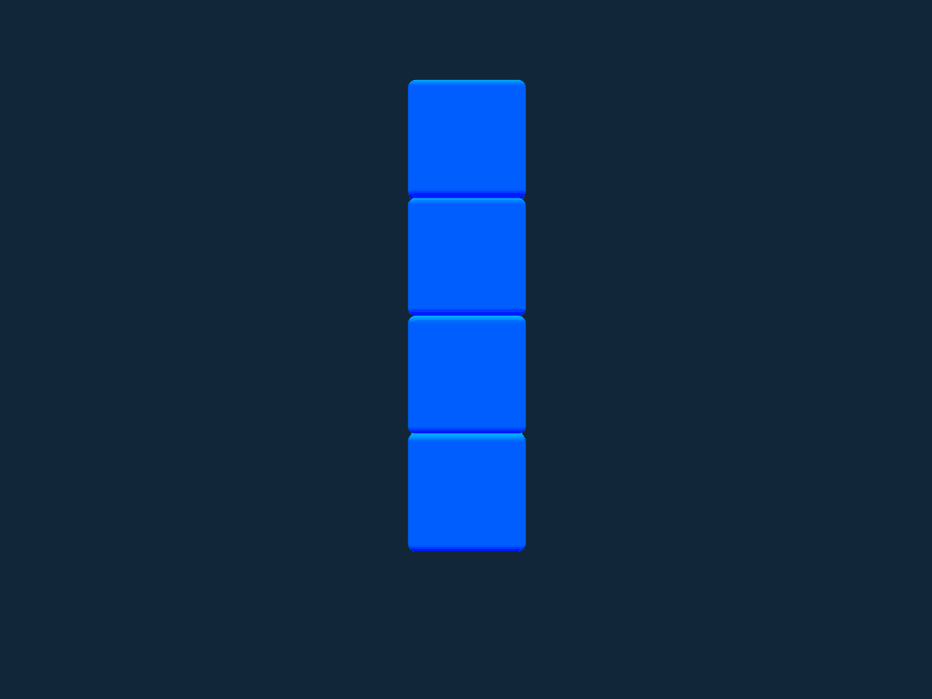 Bloc Tetris I fichier stl