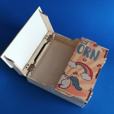 Коробка для лазерной резки с откидной крышкой