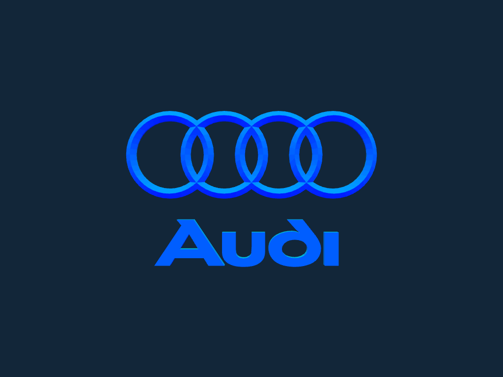 Логотип Audi stl файл