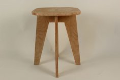 Лазерная резка деревянного шаблона стула