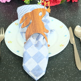 Laser Cut Easter Bunny Napkin Rings Free Vector
