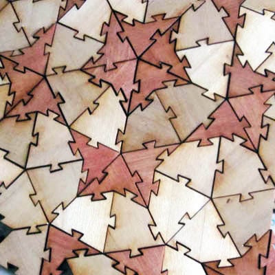 Laser Cut Interlocking Kite And Dart Penrose Tiles Free Vector