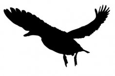 Duck silhouette dxf file