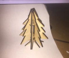 Laser Cut Simple Christmas Tree DXF File