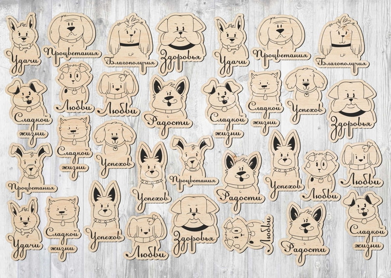 Imanes para perros cortados con láser Imanes personalizados para mascotas