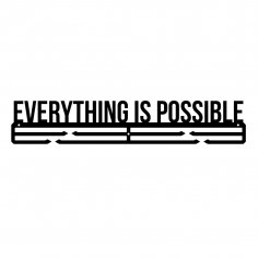 Lasergeschnittener „Alles ist möglich“-Medaillen-Aufhänger