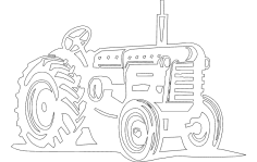 Traktör dxf dosyası
