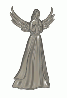 Angel 3D Model Relief for CNC stl File