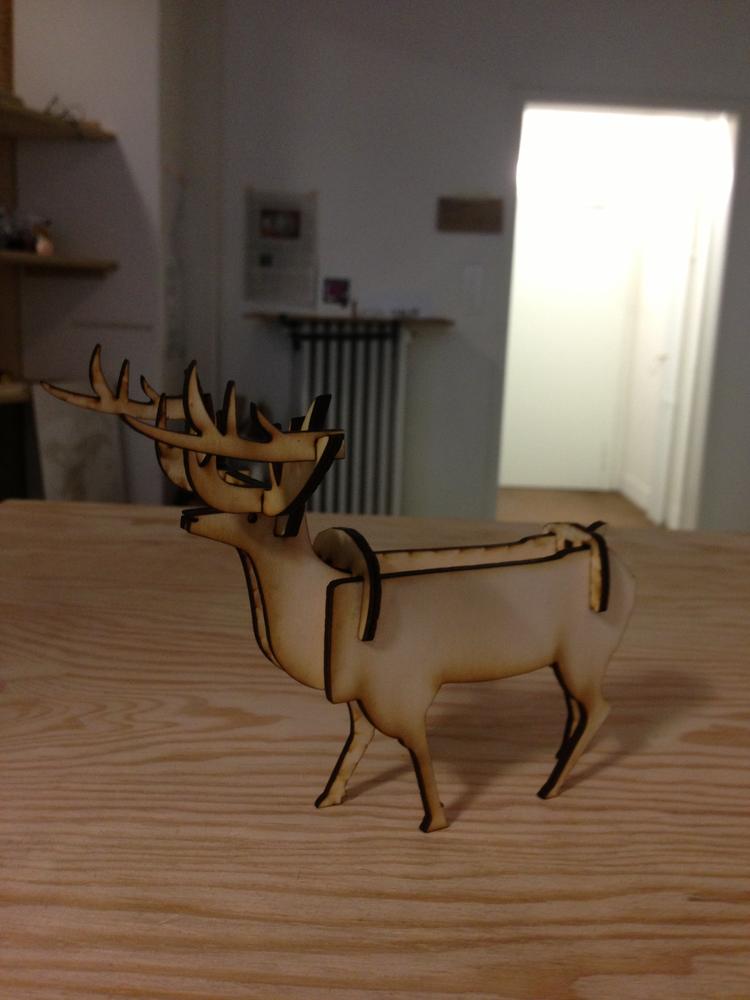 Laser Cut Stag Deer DXF File