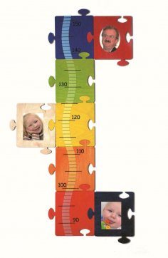 Laser Cut Jigsaw Puzzle Photo Frame Height Chart Free Vector