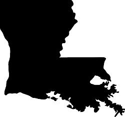 Louisiana-Karte DXF-Datei
