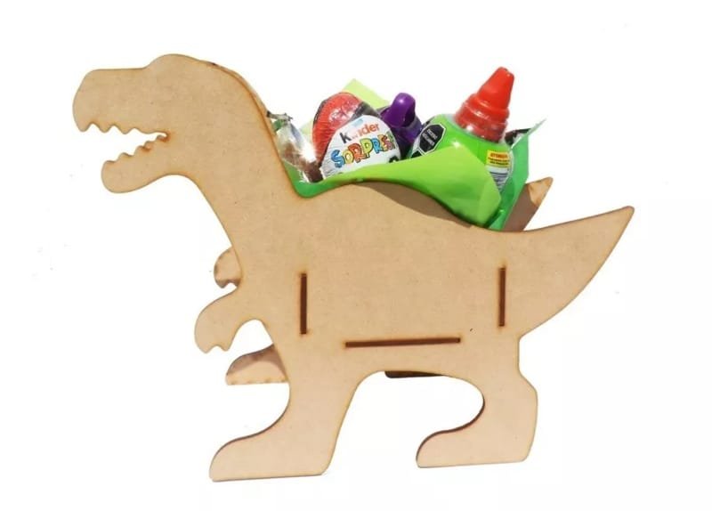 Laser Cut Dinosaur Candy Box, 3D Shaped Dino Dinosaur Candy Box