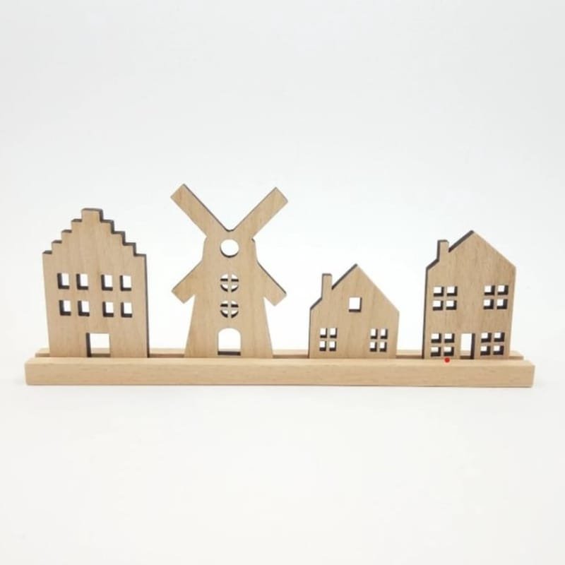 Laser Cut Wooden Mini Houses