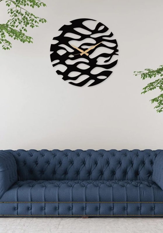 Laser Cut Metal Stylish Modern Wall Clock