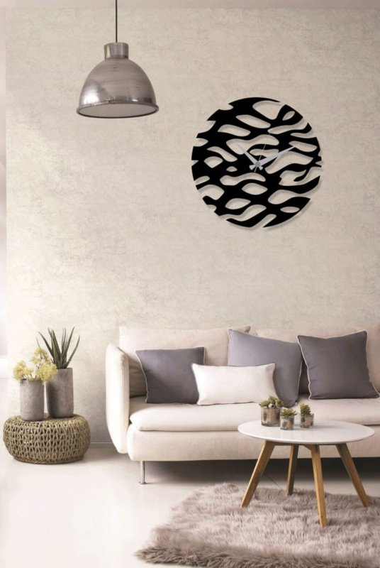 Laser Cut Metal Stylish Modern Wall Clock