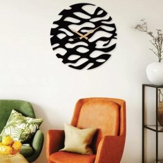 Laser Cut Metal Stylish Modern Wall Clock