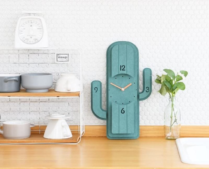 Laser Cut Cactus Decorative Wall Clock