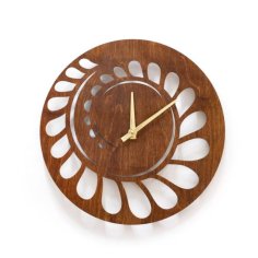 Laser Cut Floral Wall Clock Home Decor