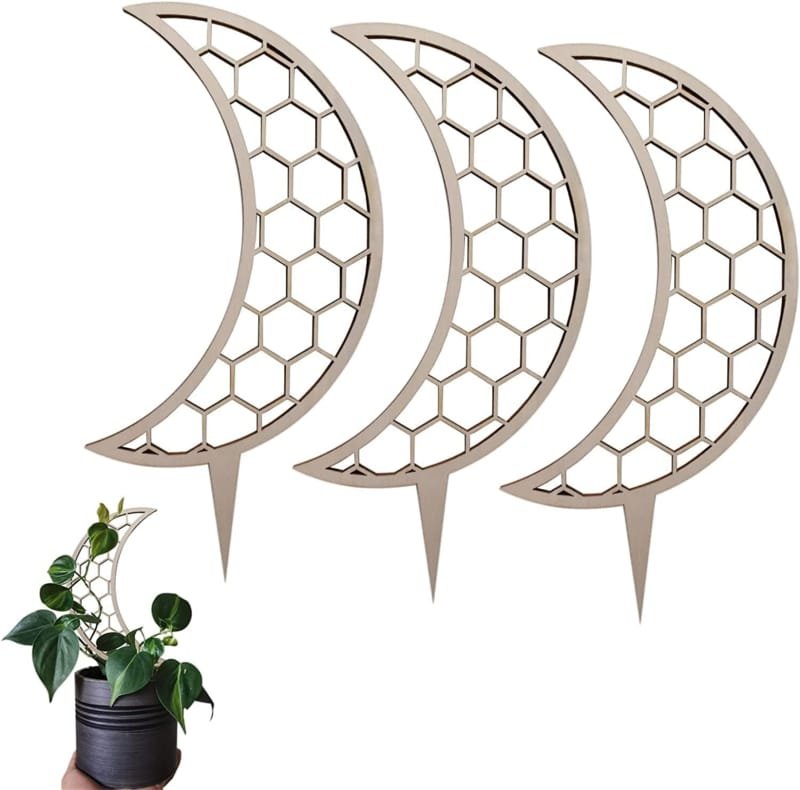Laser Cut Wooden Garden Trellis for Climbing Plant Vines Flower