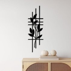 Laser Cut Floral Metal Wall Decoration