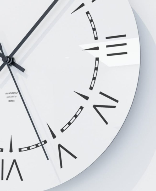 Laser Cut Roman Numeral Minimalist Modern Wall Clock