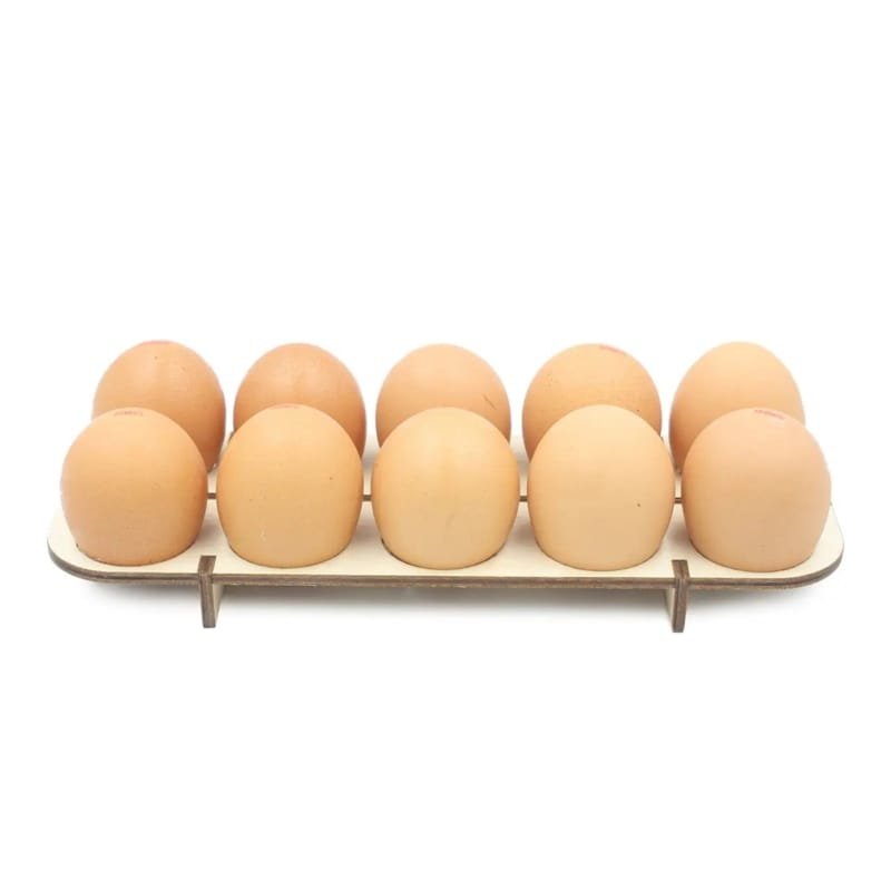 Laser Cut Wooden Egg Holder, Wooden Egg Tray Stand