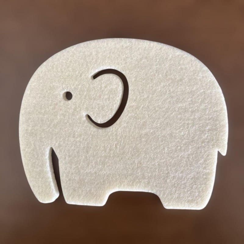 Laser Cut Elephant Felt Coasters