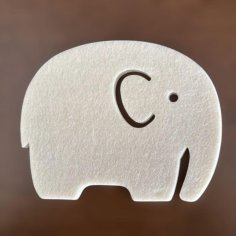 Laser Cut Elephant Felt Coasters
