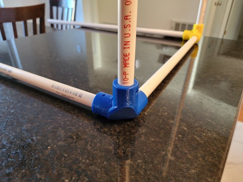 Kids Fort Or Enclosure Connectors For PVC Pipe 3D Printer Model