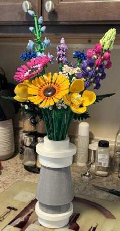 Vase For LEGO Flowers 3D Printer Model