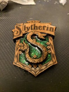 Laser Cut Slytherin Badge