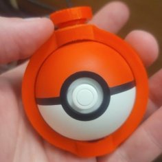 Poké Ball Plus Clip W/ Bolt 3D Printer Model