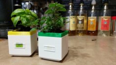 Square Self-Watering Planter (Mini) 3D Printer Model