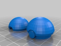 Pokeball Pillbox 3D Printer Model