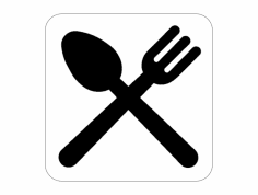 Restaurant-Verkehrszeichen-dxf-Datei