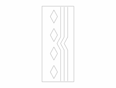 Дизайн двери МДФ 23 Файл dxf