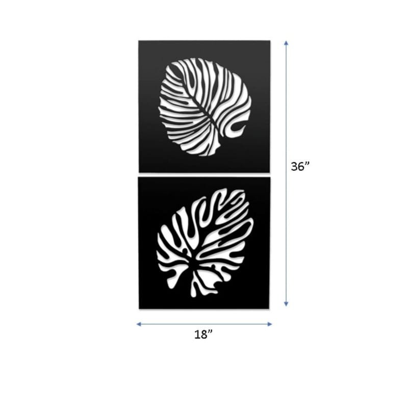 Laser Cut Leaf Art Wall Hanging Decor – Tropical Art Wall Decor