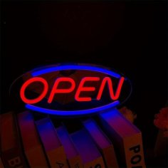 Laser Cut Open Neon Sign Open LED Sign For Business