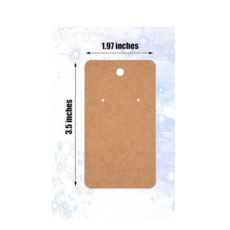 Laser Cut Earring Card Holder Kraft Paper Earring Display Cards